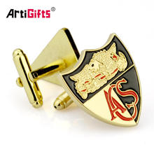 Artigifts Promotion Gifts Men Metal Make Custom Logo Enamel Cufflinks